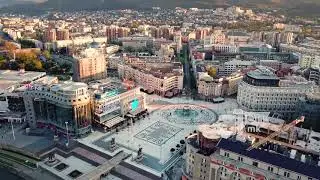 Снимка од дрон: како изгледа Скопје за време на најдолгиот полициски час