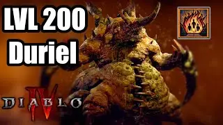 Incinerate lvl 200 Tormented Uber Duriel - Season 4 Diablo 4 Sorc Build