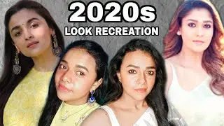 Actress NAYANTHARA, ALIA BHATT Look Recreation |2020|Episode-16|EVOLUTION OF INDIAN MAKEUP & STYLE