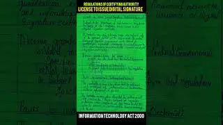 license to use Digital signature in informational technology act #legalstudy #law #informational