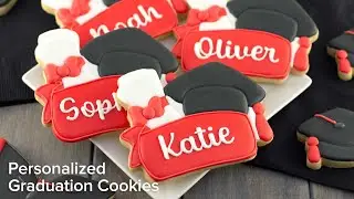 Decorate a Personalized Graduation Cookie | Cookie Decorating with Royal Icing