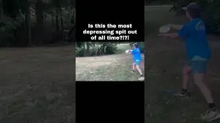 Is this the most disgusting spit out of all time?! #discgolf #discgolfshorts #discgolflife #frolf