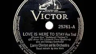 1938 HITS ARCHIVE: Love Is Here To Stay - Larry Clinton (Bea Wain, vocal)