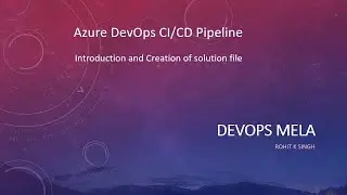 Introduction and creation of Visual Studio .sln file and importing .dacpac file to the project.