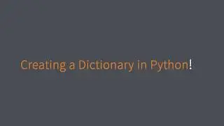 How to create a dictionary in Python | Python Tutorial for Beginners