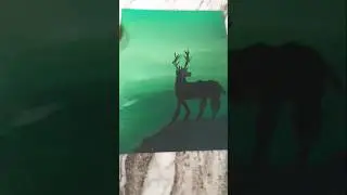 Mystical Deer Painting 🦌✨#shorts #dear #shortvideo #short