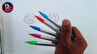 Ball pen Drawing / How to spread colour / Paper art painting #obhaina
