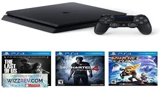 Sony Playstation 4 Slim(CUH 2215B) 1TB Core with Starter Pack Bundle (Jet Black) (Renewed)