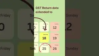 GST Return date extended for Sept 2025 #gst #jeemains #commercestudents #education #gstbasics