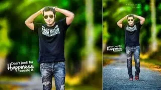 Photoshop Tutorial | How to Edit Outdoor Portrait | Background Mixing & Blur Effects
