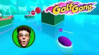 Becky is THROWN in the Deep End! &bull;&bull;&bull;&bull; Golf Gang