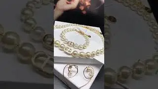 чокер браслет и серьги Диор