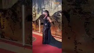 El look total black de Nancy Dur&eacute; en la alfombra roja de los #Mart&iacute;nFierro