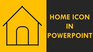 Home icon design in PowerPoint