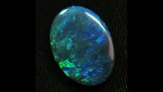 1.59 cts Australian Black Solid Opal, Lightning Ridge Gem