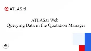 ATLAS.ti Web &mdash; Запрос данных в менеджере котировок