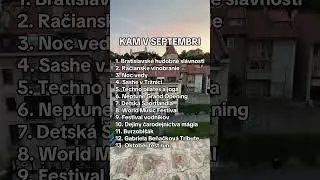 Kam v septembri v Bratislave?