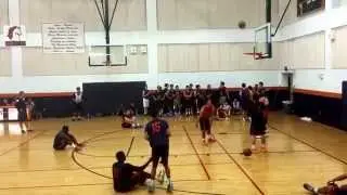 Sophomore Kobe Magee -2014 Brandeis High School wins 3 point shooting contest.