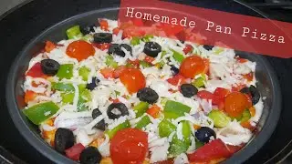 Homemade Pan Pizza/Easy Pizza Recipe/The Best Pan Pizza@Dahli'sKitchen