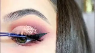Warm Half Glitter Cut Crease   Violet Voss Holy Grail Palette Art Make Up