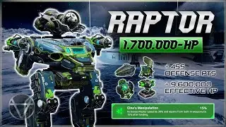 Unkillable Raptor Build! 1.7M HP + 82% Resistance | War Robots Gameplay