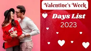 7 days of valentine | Valentine Week List I 🌹Valentine week Day's 2023 List I Valentine Week Status