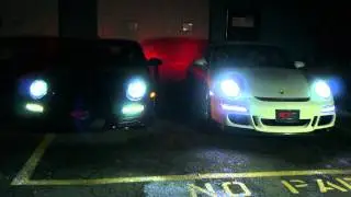 Porsche 997 LED front DRL 997.1 vs 997.2  - ROTtec