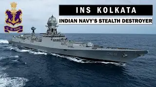 INS Kolkata : Stealth guided-missile destroyers of the Indian Navy 🇮🇳 #indiannavy #destroyer
