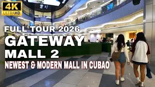 Inside Cubao’s Newest & Most Modern Mall | Gateway Mall 2 4K Walking Tour Philippines