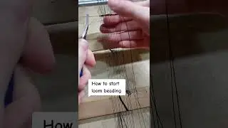 How to start loom beading #loombeading #bracelet #weavingloom #handmade #beadweaving