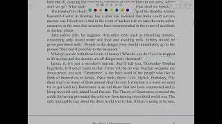 Essay Annotation - The End of Imagination (1998) - A moral plea against nuclear weapons