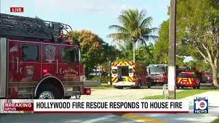 Grill fire causes minor roof damage at Hollywood home