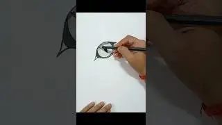 Cat eye #youtubeshorts #art #viral #drawing #painting #artist #viralvideo #cateye #charcoal #shorts