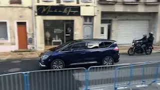 Visite d’Emmanuel Macron à Mont de Marsan : départ du cortège pour la BA 118