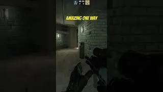 AMAZING OVERPASS ONE WAY #shorts #csgo
