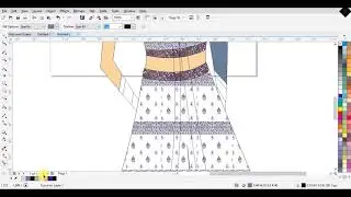 How to make dress in corel draw 2018 | My life my Rules