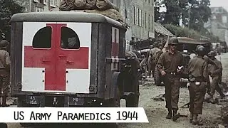 Paramedics of the US Army, 1944 (in color and HD)