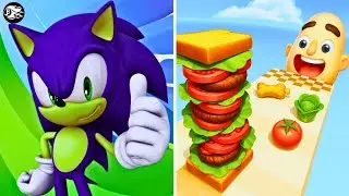 Sandwich Runner vs Sonic Dash | Walkthrough Max Gameplay SS4323