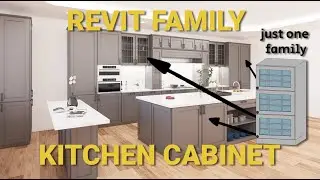REVIT FAMILY kitchen cabinets - fully parametric
