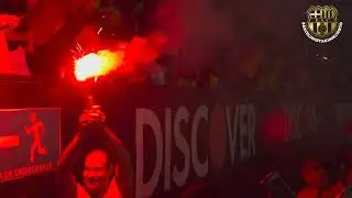 🎥 Gran Recibimiento En La Noche Amarilla 2025 💛 Hinchada BarceLonista 💛