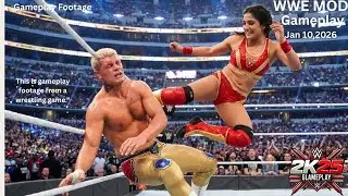 WWE 2K25 - Cody Rhodes vs. Indian Diva | Intergender Match Gameplay | Jan 11 2026