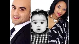 Just The Three Of Us - Happy Blindian family - Interracial couple - Mixed race baby - Blasian