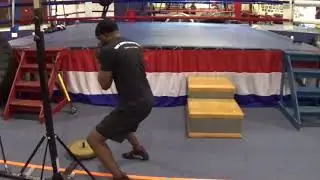 Peek a boo footwork drills