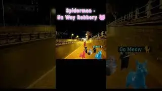 Spider-Man Now Way Robbery 😺 || Meow Moments  || #CatMemes #BananaCat #Shorts #FYP