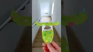 RING PAPER GLIDER : How to Make Paper Circle Airplane , Easy Origami Glider , how to make paper toy