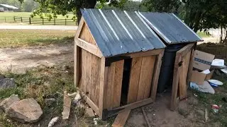 CAT PROOF (NOT ORANGE TRACTOR PROOF) GARBAGE CAN STORAGE BUILDING 2.0 | MAKING IT BETTER THAT NEW