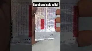 Sanofi Best Anti Allergic Tablet Allegra M it's used for Cough and cold Relief #trendingshorts ..
