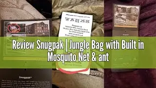 Review Snugpak | Jungle Bag with Built in Mosquito Net & antibacterial fabrics (Left Side Zip, Black