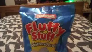 Fluffy Stuff Cotton Candy: Strawberry, Blue Razz and Lemon flavors taste test. It tastes good.