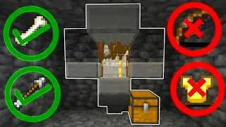 ПРОСТОЙ СОРТИРОВЩИК ПРЕДМЕТОВ ДЛЯ СКЛОННОГО СПАУНЕРА В MINECREE 1.21+
